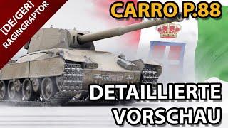 CARRO D'ASSALTO P.88 - Detaillierte Supertest Vorschau - Tier VII Italienischer Schwerer Panzer