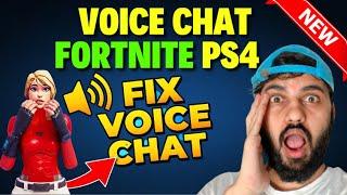 Fix Voice Chat on Fortnite PS4 ( Quick FIX )