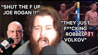 The MMA GURU RAGES WATCHING the Volkov vs Gane’s decision and TRASHES Joe Rogan for GLAZING