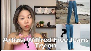 Aritzia Wilfred Free Jeans Try-on | First Impressions