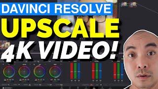 Upscale 1080P to 4K in Davinci Resolve EASY Steps! (Convert 1080P to 4K) | Davinci Resolve Tutorial