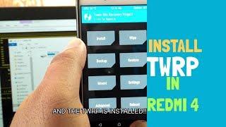 #technology #twrp #android Installing TWRP Recovery in Redmi 4/4X!!