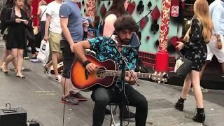 Pink Floyd, Wish you were here (cover) - busking in the streets of London, UK