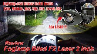 Review Foglamp Biled F2 Laser 2 Inchi Oval Honda