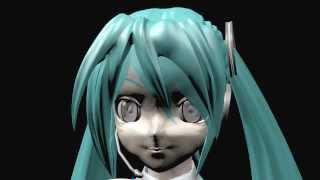 [MMD / Blender] Growing Giantess Miku -Test 3-