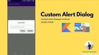 Create Custom Dialog in Android Studio | Android Studio | Vivek Nagwanshi  #android  #androidstudio