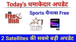 Satellits New Update Today || Paid Channels Free To Air DD Free Dish Today New Update