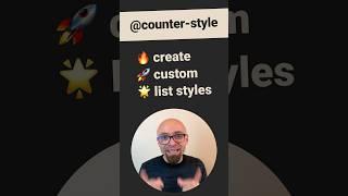 CSS Tips - Custom list styles with @counter-style #css