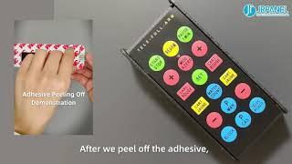 Membrane Switch/Panel Installation Display on Remote Control--JRPanel