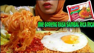 So delicious!! Asmr Indomie Goreng Flavor Sambal Rica Rica + Sambal Terasi ||Mukbang Indonesia