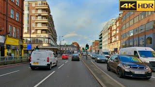 Chaotic London Drive | Driving from Relaxing Zone 3 to Chaotic Zone 1 [4K HDR]