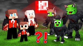 JJ Vampire Family vs Mikey Werewolf Family - Maizen Minecraft Animation