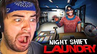 WORKING THE NIGHT SHIFT AT A LAUNDROMAT | Night Shift: Laundry