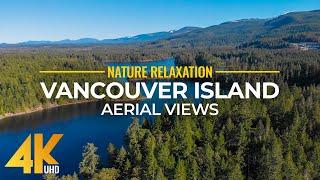 Bird Eye View of Vancouver Island 4K UHD - Ambient Drone Film of Scenic Canadian Nature