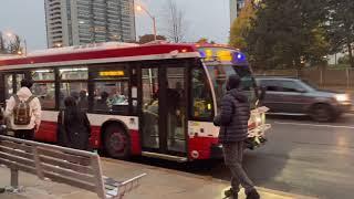 TTC Route 39 Finch East Nova Bus Ride #3159 from Don Mills Rd to Finch Stn on Halloween 10/31/2022