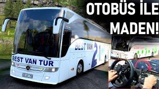 OTOBÜSLER İLE KİRKENES MADEN YOLU! - MERCEDES TOURİSMO OTOBÜS KONVOYU - ETS 2 Mod Türkçe T300RS GT