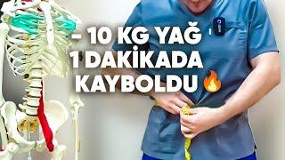 Karın yağının tamamen yok edin. 1 dakikalık düzenli egzersizlerle yılda 10 kg kilo verin.