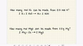 87: Introduction to stoichiometry