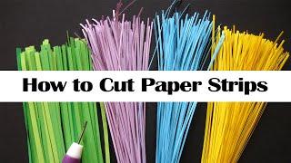 How to Cut Quilling Paper Strips