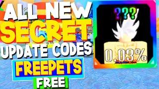 ALL 4 NEW *FREE PETS* UPDATE CODES in ANIME CLICKER FIGHT CODES! (Roblox Anime Clicker Fight Codes)