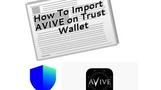 How To Set up AVIVE Wallet on Trust wallet/Metamask. (Same Process)