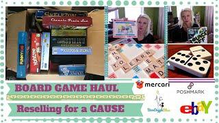 BOARD GAMES HAUL - Reselling for a cause - Selling Board Games Locally or on MERCARI