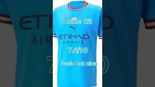 Rating 22/23 kits (Man city edition) #shorts #manchestercity