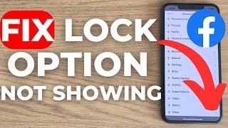 Fix Facebook Lock Profile Option Not Showing (2024)