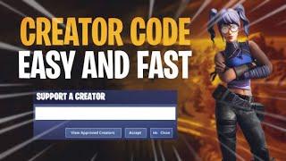 How to Get a Support a Creator Code in Fortnite Battle Royale 2020!