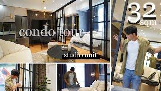 Interior Design/ 32 sqm / Studio Unit / Condo Tour / Twin Oaks Place / Mandaluyong Ph