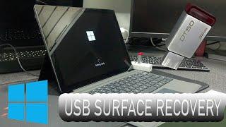 HOW TO CREATE RESTORE USB RECOVERY SURFACE PRO 6 ( PRO X 7)  (WINDOWS  10) Install Tutoriel