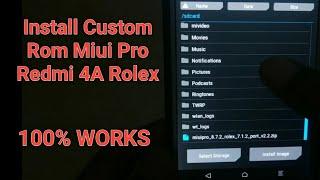 Custom rom Miui Pro for Redmi 4A Rolex