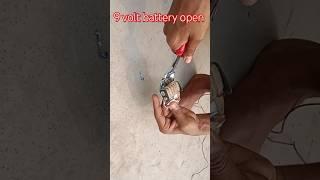 9 volt open battery #experiment #9volt #battery #video