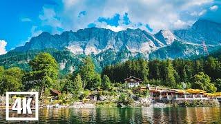 Eibsee, Germany. Nature 4k. Озеро Айбзее, Германия. Природа 4к.