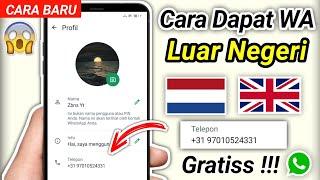 Tutorial Cara Membuat Nokos Wa Terbaru 100% Work | Wa Nomor Luar Negeri