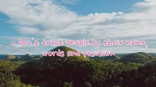 QUOTES  OF INTROVERSIVE DREAMER  .MOTIVATIONAL QUOTES TOPIC TRUST