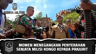 Momen Menegangkan Penyerahan Senjata Milisi Kongo Kepada Prajurit (2) - CERITA MILITER