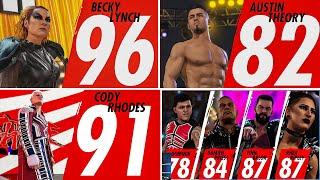 WWE2K23 Roster Ratings Reveal!