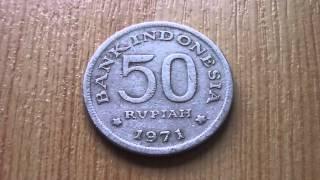 Bank Indonesia - The 50 Rupiah coin from 1971 in HD