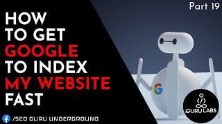 SEO Guru Underground  - How do I get google to index my website fast?