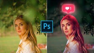Glowing Social Media Icon Effect In Photoshop - Photo Manipulation Tutorial