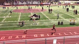 Dog 'competes' against humans in Utah track meet