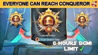  EVERYONE CAN REACH CONQUEROR IN BGMI C6S16  SOLO RANK PUSH TIPS AND TRICKS 