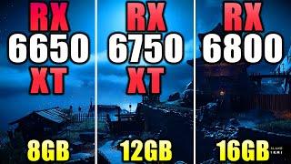 RX 6650 XT vs RX 6750 XT vs RX 6800 - How Much Performance Difference?