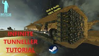 Simple INFINITE Tunneller Tutorial - Space Engineers