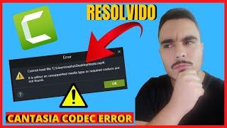 Error Codec - Camtasia Studio 8.4 ou 9 SOLUCIONADO