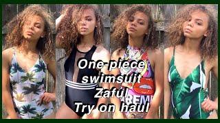 One-piece Try On Swimsuit Haul & Zaful Review | Viah Lee