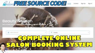 Complete Online Salon Booking System using PHP MySQL | Free Source Code Download