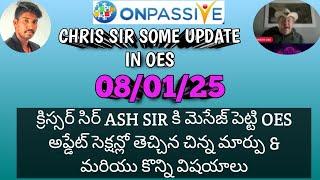 #ONPASSIVE TELUGU || ASH SIR SOME UPDATE OES CHRIS SIR MESSAGE || అలాగే మరికొన్ని విషయాలు ఫౌండర్స్