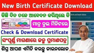 How to Download Birth Certificate By Name | Birth Certificate Download Odisha 2023 #birthcertificate